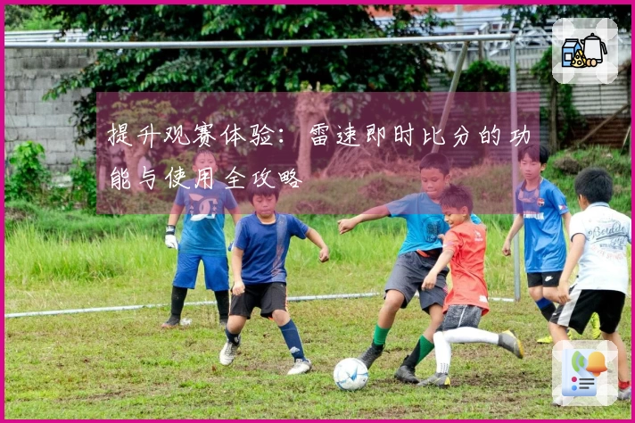 提升观赛体验：雷速即时比分的功能与使用全攻略