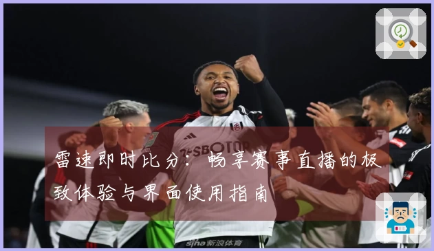 雷速即时比分：畅享赛事直播的极致体验与界面使用指南